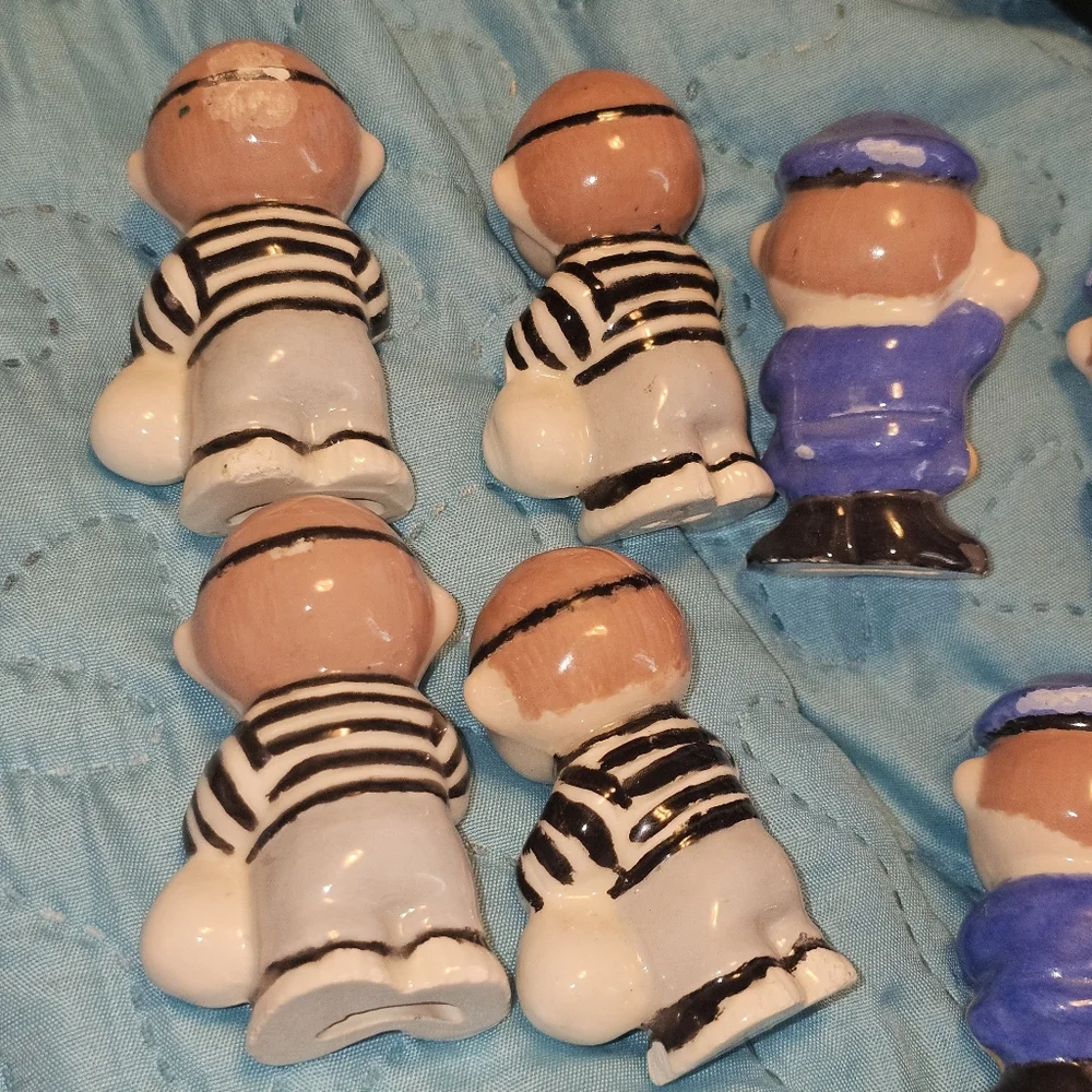 Vintage Duncan Ceramic Products Tic Tac Toe Game Cops and Robbers 1973 - Picture 12 of 15